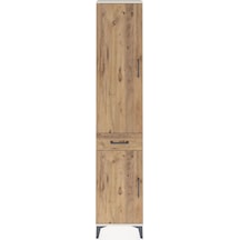 Arges Dolap 4 Raflı Tek Çekmeceli 2 Kapaklı 44x30x221 Aytaşı-çam Aytaşı