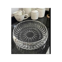 Cam Salata Meze Sunum Kasesi 24 Cm Cam Salata Sunum Kasesi Açık Mavi