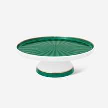 Yeşil Porselen Kek Standı 24 Cm