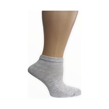 BROSS YARIM BİLEK BAMBU ÇORAP-Gri