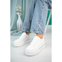 Zima Tabanı Taş Detaylı Kalın Taban Bağcıklı Kadın Sneaker 001 Zima Tabanı Taş Detaylı Kalın Taban Bağcıklı Kadın Sneaker 001