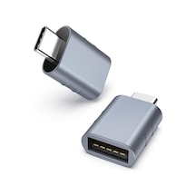 Usb-c To Usb 3.0 Adaptör 2 Li Set Kompakt Mavi Dönüştürücü Yüksek Performanslı Pratik Seti