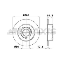 Braxis Ae0517 Arka Fren Disk Aynası Renault Avantime Espace 2.0ı Df4546