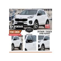 Kia Sportage 2016-2021 Sinyalli Uyumlu Batman Yarasa Ayna Kapağı Piano Black Abs Plastik Sağ Sol Takım 00 Şüscaroto Aksesuar