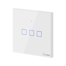 Sonoff T0EU3C Dokunmatik 3'lü Wi-Fi Akıllı Işık Anahtarı