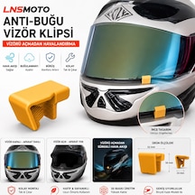 Lnsmoto Kask Vizör Havalandırma Klipsi Anti Buğu Aparatı Motosiklet Kask Vizör Aralayıcı