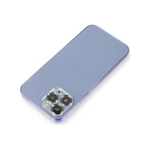 Newface Apple İphone 12 Pro Metal Kamera Lens Koruma Cam - Koyu Yeşil