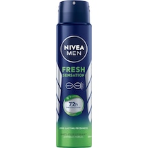 Nıvea Men Erkek Sprey Deodorant Fresh Sensation 250 Ml, 72 Saat Terleme Ve Ter Kokusuna Karşı Anti-perspirant Koruma,ferah Koku,avantajlı Boy