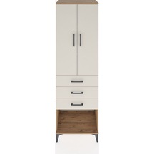Hyperion Dolap 3 Raflı 3 Çekmeceli 2 Kapaklı 60x44x195 Çam-ay... Çam
