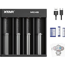 Xtar 18650 Akıllı Şarj Cihazı Xtat Mc4s Usb C 16340 Lityum İyon Bataryalar Ve Nı-cd İçin Aynı Zamanda 18650 Bataryalar İçin