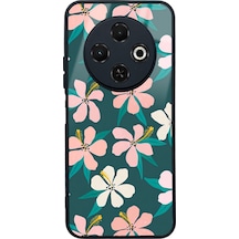 Tecno Spark 30c Leaf Flovers Tasarımlı Glossy Telefon Kılıfı Çok Renkli