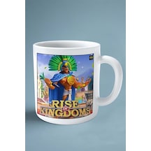 Rise Of Kingdoms Mobil Oyun Baskılı Kupa Bardak Çift Taraflı Baskı Kişiye Özel Model 2 Çok Renkli