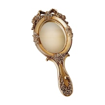 Homyl Vintage El Sı Kozmetik Kişisel Dekoratif Kabartmalı Altın