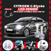 Citroen C-elysee 2010-2023 Kısa Far Uyumlu Şimşek Etkili Led Xenon Performance Series H7
