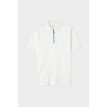 D's Damat Ds Damat Regular Fit Beyaz Pike Dokulu %100 Pamuklu T-shirt 4hc140211214m 801