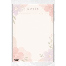 A5 Bloknot Çizgisiz Defter - 50 Yaprak - Memopad - Notepad - Not Defteri - Not Kağıdı - 3626 Çok Renkli