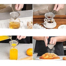 Çok Amaçlı Konik Çay Kahve Gıda Meyve Suyu Süzgeci 8 Cm
