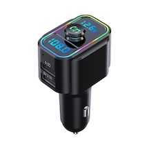 C23s Araba Bluetooth Mp3 Müzik Çalar Çok Fonksiyonlu Renkli Işıklar