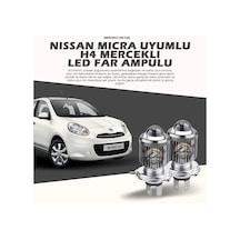 Nissan Micra Uyumlu Mercek Led Xenon Uzun - Kısa Çift Renk