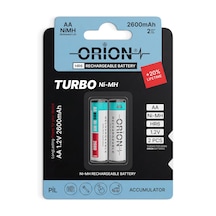 Orion Aa 1.2v 2600mah Ni-mh 2'li Paket Pil