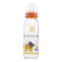Bebedor 31302 Desenli Cam Biberon 250 ML - Turuncu