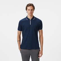 Nautica Erkek Lacivert Classic Fit Polo Yaka T-shirt Düz K55345t Lacivert