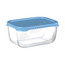 2 Adet Paşabahçe Snow Box Saklama Kabı 420 Cc Turkuaz Kapak Çok Renkli