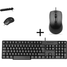 Everest KB-517U Kablolu Q Klavye + SM163 Mouse Set