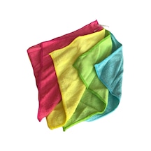 Aşındırmaz Yeniden Kullanılabilir Ve Yıkanabilir 4 Lü Yüksek Emici Tüy Bırakmayan Bez Çizgisiz Mucize Temizlik Genel