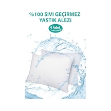 Suvay Pamuklu Fermuarlı 4'lü Su Sıvı Geçirmez Yastık Alezi