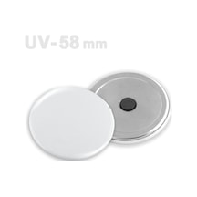 58 Mm Uv Baskıya Uygun Buton Sade Magnet Vg58uvbs 250 Adet
