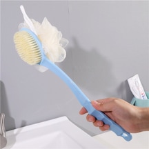 Erolise Çift Taraflı Yumuşak Uzun Saplı Banyo Duş Vücut Fırçası Ve Lifi