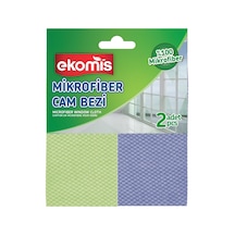 Mikrofiber Cam Bezi, 100% Mikrofiber Malzeme, 32x32 Cm, 2'li Paket, Etkili Temizleme Belirtilmemiş