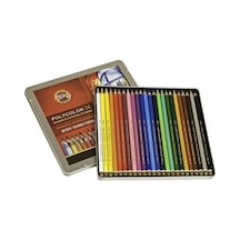 Koh-i Noor Polycolor Artist 24 Renk Metal Kutu Kuru Boya Kalemi Çok Renkli