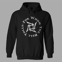 Startmore Unisex Siyah Metallica For Whom The Bell Tolls Hoodie Siyah