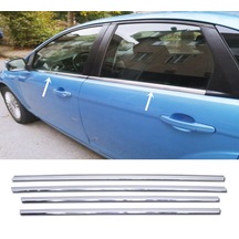 Ford Focus Sedan 2004-2010 Arası Krom Cam Çıta 4 Prç P.çelik