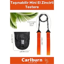 Özel Tasarım Hafif Kompakt Dayanıklı Saplı Pratik Taşınabilir Çantalı Mini El Zincirli Testere