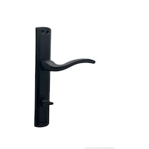 Trim Mat Siyah Lüx Aynalı Wc Banyo Kapı Kolu Sol Basar 1 Takım