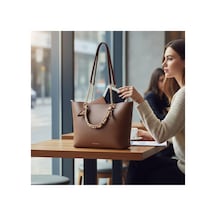 Guja C3019 İthal Premium Kadın Omuz Çantası Kahve - 894805277 Kahve