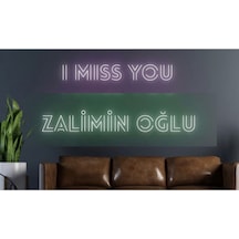 I Miss You Zalimin Oğlu Yazılı Neon Tabela Pembe