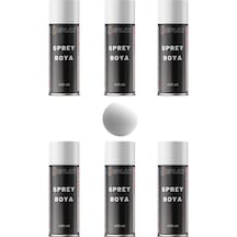 6 Adet Ral 9003 Mat Beyaz Sprey Boya 400 Ml.