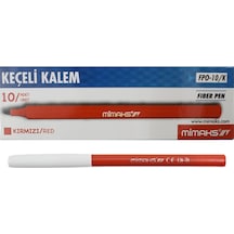Mimaks Ofis Tipi Keçeli Kalem Kırmızı 10 Lu Kutu