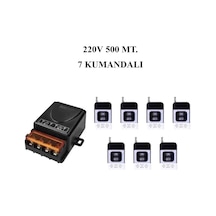 Lavat 500 Metre Mesafeli Ac 220v 30a 7 Kumandalı Röle Kutusu 433 Mhz Radyo Frekanslı