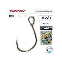 Decoy Js-5 Casting Single Tekli İğne 2/0 8 Adet