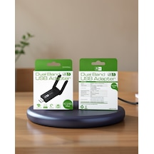 1200 Mbps Çift Bant Usb Wifi Adaptör, Yüksek Hızlı Güçlü Sinyal Geniş Uyumluluk