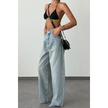 Lacarino 7588 E.w.leg Kadın Jean Pantolon Yeşil Tint