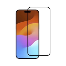 Ally iPhone Uyumlu 15 Pro Full Glue Tempered Kırılmaz Cam Ekran Koruyucu- 5775