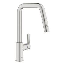 Grohe Start Tek Kumandalı Eviye Bataryası Spiralli 2f 30619000 Muadili 30632000 Paslanmaz Çelik