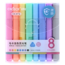 Chosch Cs-H716 Fosforlu Işaretleme Kalemi Pastel Renkler 8 Renk