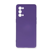 Oppo Reno 5 Pro Uyumlu Kılıf Nano İçi Kadife Silikon - Mor